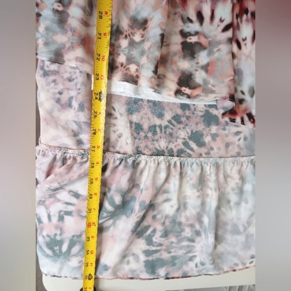 City Chic Bella Abstract Flowy Wrap Midi Skirt - Picture 11 of 14